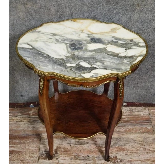 Louis XV Style Ceremonial Pedestal Table in Mahogany For Sale - Image 3 of 7