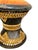 Tan Pair of Mid-Century Anglo-Indian Leather & Rattan Drum Stools For Sale - Image 8 of 17