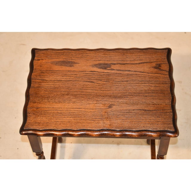 Period Edwardian English Oak Side Table, Circa 1900 For Sale In Greensboro - Image 6 of 6