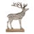 Elevate your holiday decor with this charming Set of Metal Deer Silhouettes on natural mango wood bases. Designed to...
