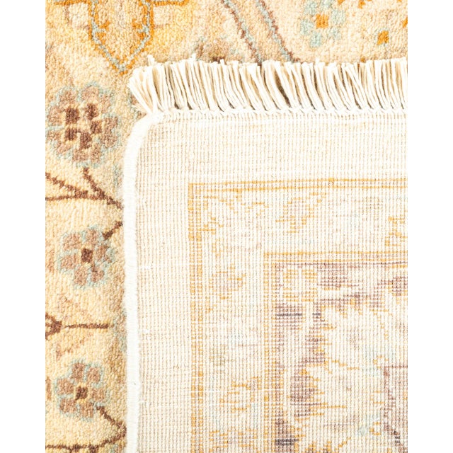 2000 - 2009 Mogul, One-of-a-Kind Hand-Knotted Area Rug - Ivory, 4' 4" x 5' 10" For Sale - Image 5 of 8