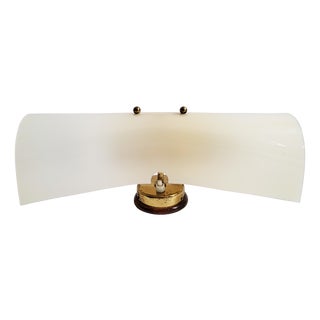 Mid-Century Modern Acrylic and Brass Wall Light, 1950s For Sale