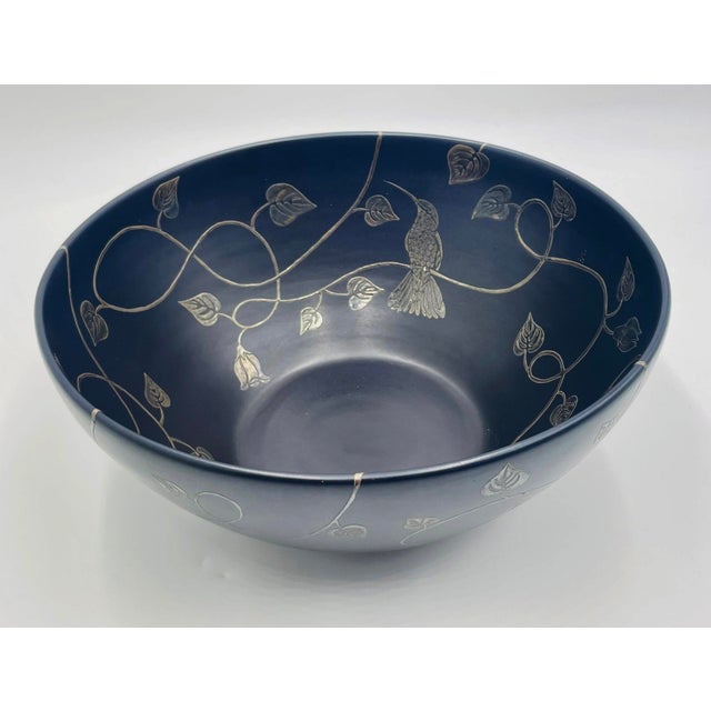 Emilia Castillo for Los Castillo Plata Pura Porcelain & Silver Bowl, Taxco, 1991 For Sale In Los Angeles - Image 6 of 18