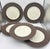 Dansk 1960s Dansk Denmark Ihq Jens Harald Quistgaard’s ‘Fluted Flamestone’ 5 Dinner Plates For Sale - Image 4 of 10