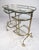 Mid-Century Modern 1960s Vintage Three-Tier Brass Service/Bar Cart For Sale - Image 3 of 8