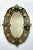Glass Pair of Mid-Century Italian Venetian Black Glass and Gilt Floral Mirrors, 1960s For Sale - Image 7 of 18