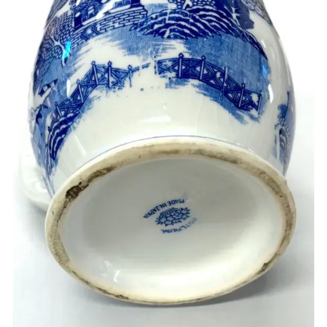 Vintage Moriyama Japanese Blue Willow Pitcher, Signed For Sale In New York - Image 6 of 6