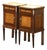 Pair of 19th Century French Louis XVI Mahogany Marble-Top Nightstands For Sale