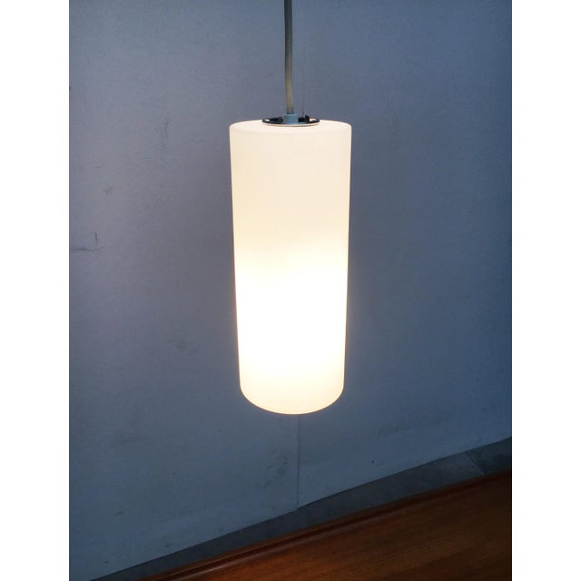 Mid-Century German Glass Pendant Lamps from Limburg, Set of 3 For Sale - Image 4 of 18