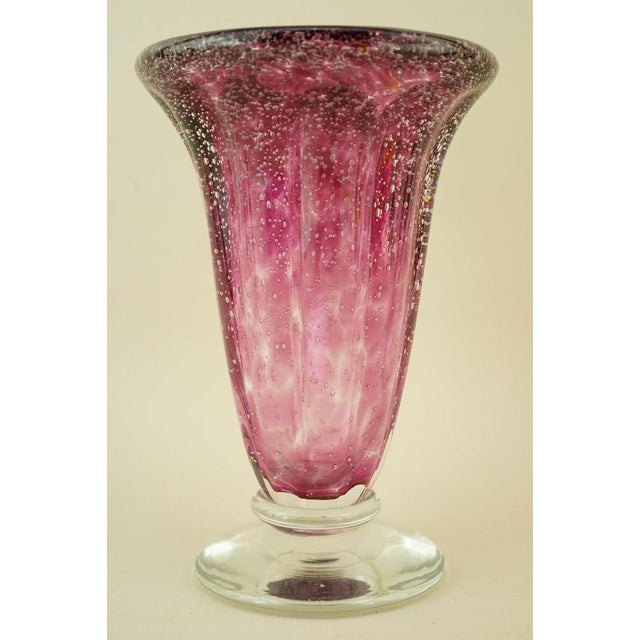 Glass Vintage Murano Submerged Bubble Glass Vase by Ignoto, 1970s For Sale - Image 7 of 18