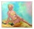 Mid 20th Century "Basking in the Sun" Figurative Female Oil Painting For Sale
