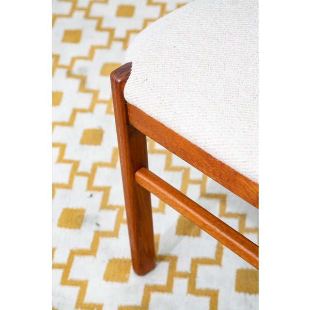 Mid Century Danish Modern Dining Chairs Set 4 Benny Linden Teak High Back MCM For Sale - Image 9 of 12