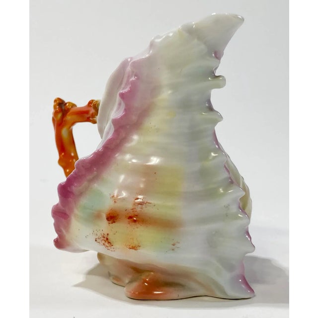 Ceramic Antique Porcelain Royal Beyreuth Shell Creamer For Sale - Image 7 of 8
