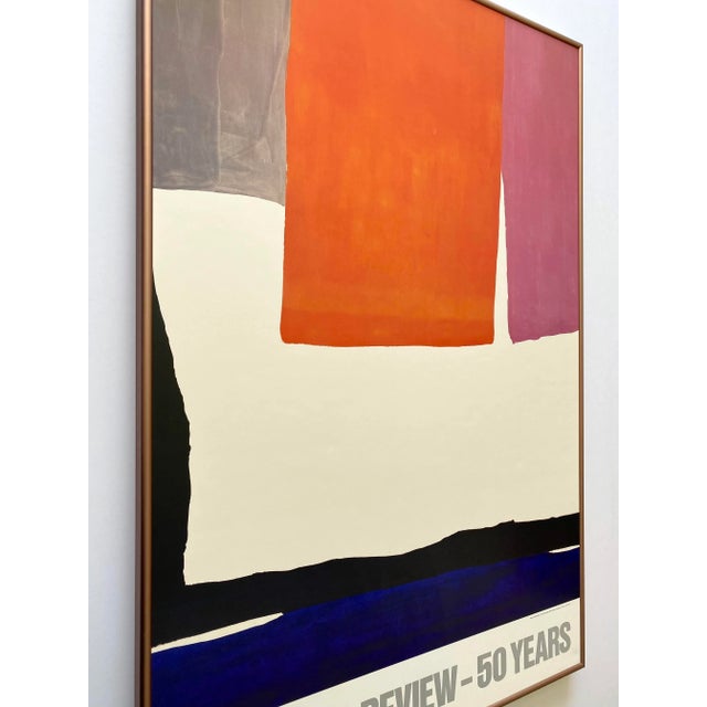 Helen Frankenthaler Vintage 1984 Abstract Expressionist Lithograph Print Framed Partisan Review Poster " the Human Edge " 1967 For Sale In Kansas City - Image 6 of 13