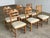 Mid-Century Danish Razorblade Dining Chairs in Oak by Henning Kjærnulf for E.G. Møbler, 1960s, Set of 6 For Sale - Image 10 of 10