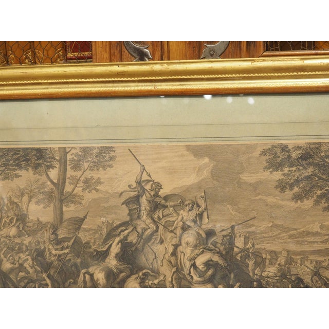 Late 18th Century French Lithograph in Giltwood Frame, After Charles Le Brun For Sale - Image 9 of 18