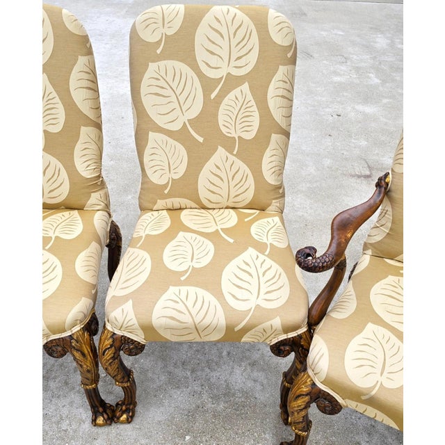 Karges Style George II Irish Georgian Revival Eagle Head Dining Chairs Set of 6 For Sale - Image 10 of 16