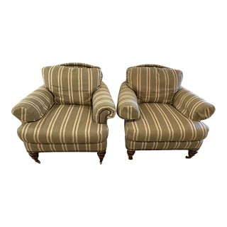 Pair Wesley Hall Club Chairs For Sale