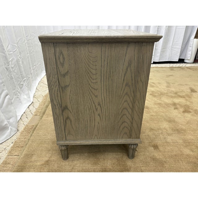 Rh Restoration Hardware Maison Open Nightstand – 24” Antiqued Grey Oak Finish For Sale - Image 14 of 18