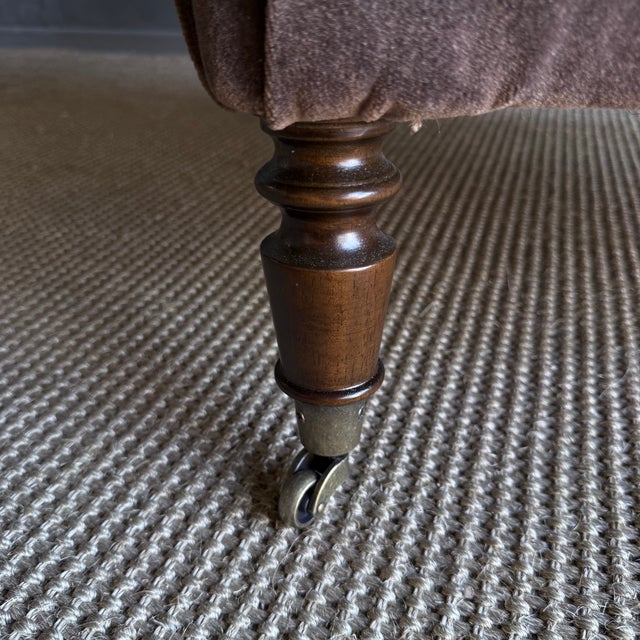 Alma Napoleon Style Accent Chair in Velvet For Sale In Los Angeles - Image 6 of 7