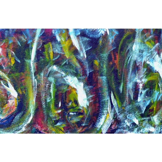 Vintage Abstract Expressionist -- The Wave by Daniel David Fuentes For Sale - Image 4 of 4