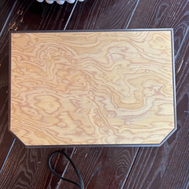 Italian Art Deco Style Maple Jewelry Box For Sale - Image 4 of 7