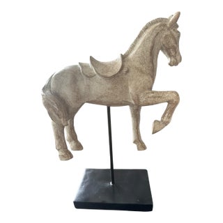 Vintage Sculpture of a Horse Perfect Luxury Home Decor For Sale