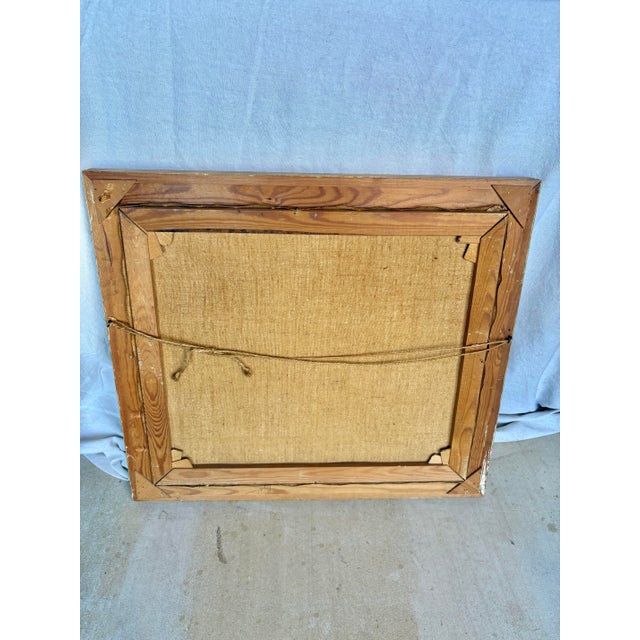 Early 20th Century Interior Painting Oil on Canvas For Sale - Image 12 of 12