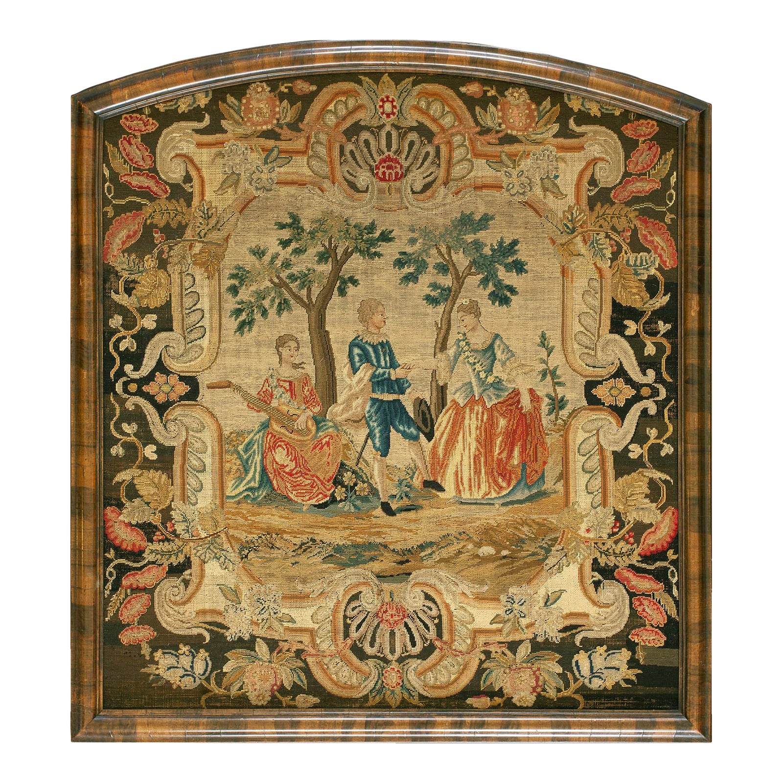 Frames 18th Century Antique Needlepoint Rug | Chairish