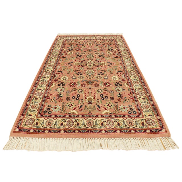 Shabby Chic 1990's Pak-Persian Pink/Beige Wool Rug - 2'7'' X 4'2'' For Sale In New York - Image 6 of 9