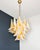 Vintage Italian Murano Chandelier with Acid-Etched Amber Glass Petals, 1990s For Sale - Image 10 of 17