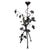 Black Wrought Iron Floor Lamp with Leaves, Flowers, and Parrot, 1960s For Sale - Image 8 of 8