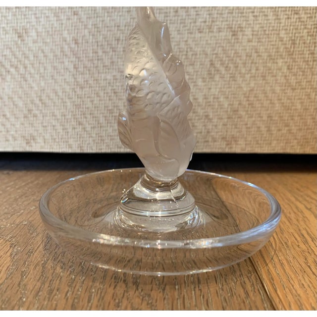 Lalique Late 20th Century Lalique Dolphin Catch All For Sale - Image 4 of 8