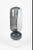 Floor lamps in Murano glass and brass. Pir of Murano glass floor lamps, 2000s Grey White Color Glass Material New...