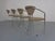 Beige Italian Chrome-Plated Dining Chairs, 1980s, Set of 4 For Sale - Image 8 of 18
