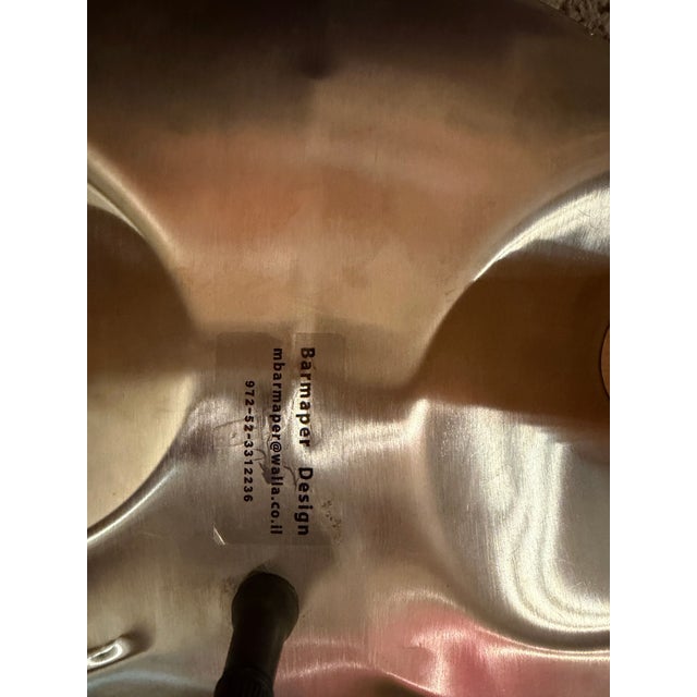 Chrome 3 “Puff” Stools by Moran Barmaper- Modern Art Stools For Sale - Image 8 of 12