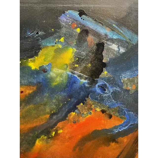 Jos De Cock, Night's Glimmer, Oil on Canvas, 1963 For Sale - Image 9 of 15