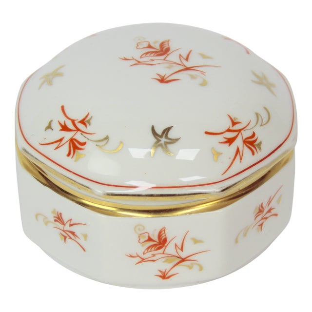 Art Deco Porcelain Box, Bavaria, 1930s For Sale
