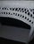 1970s Vintage Boho Chic Coastal White Wicker Console Table With Lattice & Bead Detail For Sale - Image 5 of 10