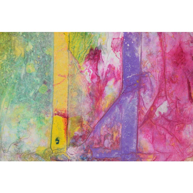 Late 20th Century Parallel - Abstract Expressionist Composition in Acrylic on Canvas by Charles David Francis For Sale - Image 5 of 7