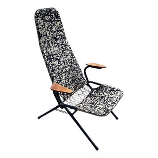 Danish Foldable Deck Chair in the style of Hans Olsen, 1952 For Sale