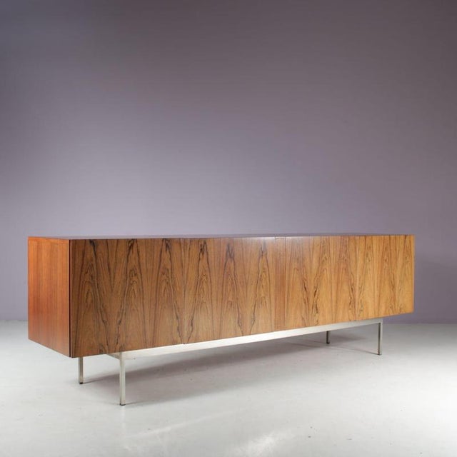 Wood Large Sideboard by Dieter Wäckerlin for Behr, Germany, 1950s For Sale - Image 7 of 17