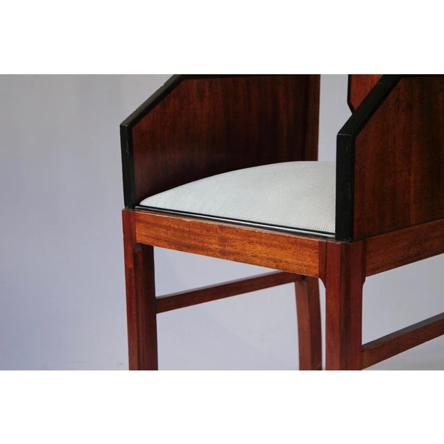 Art Deco Amsterdam School Armchair, 1930 For Sale - Image 4 of 8