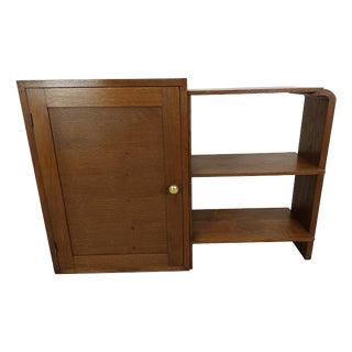 Art Deco Oak Shelving Unit, 1930s For Sale