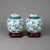 Pair of Antique Chinese Cloisonne Floral Enameled Covered Urns C1930 Measures - 10"H x 7"W x 7"D