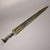 Asian Late 19th Century Gilt Bronze Dagger With Inscriptions, 720g, Archaic Ceremonial Blade For Sale - Image 3 of 10