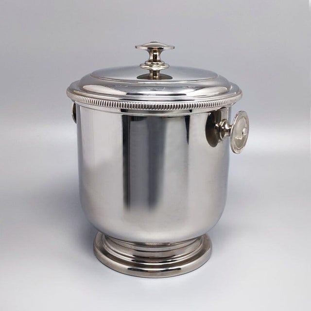 Mid-Century Modern Ice Bucket in Stainless Steel from Macabo, Italy, 1960s For Sale - Image 3 of 7