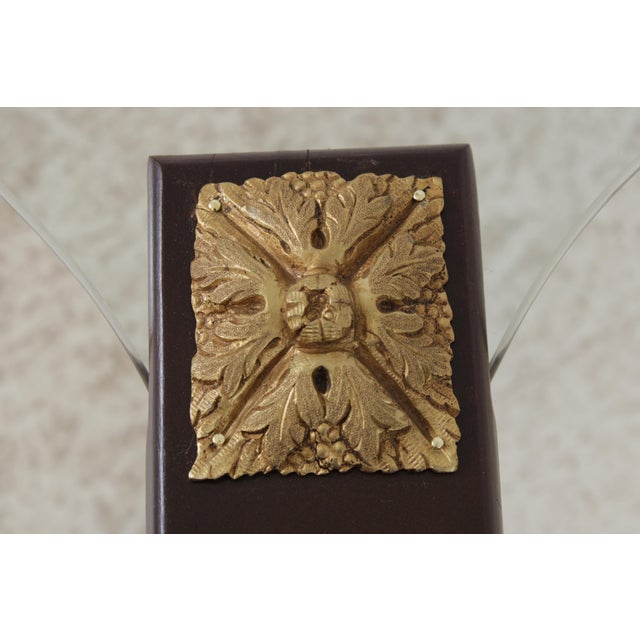 Vintage Louis XVI Dore Glass Coffee Cocktail Table For Sale - Image 10 of 13