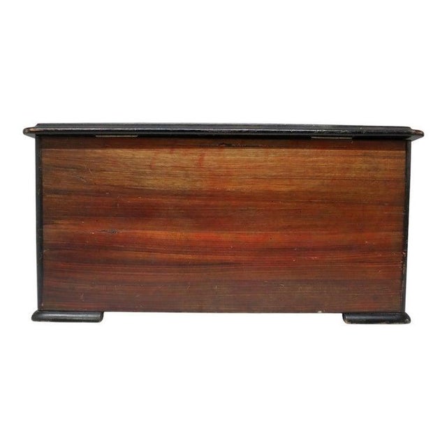 Chinese Rosewood & Marquetry Inlay Figural Automaton Cylinder Music Box C1890 For Sale - Image 14 of 16
