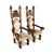 1960s Witco Attributed Tiki Rare Pair of Vintage Mid Century Modern Throne Chairs C. 1960s For Sale - Image 5 of 9